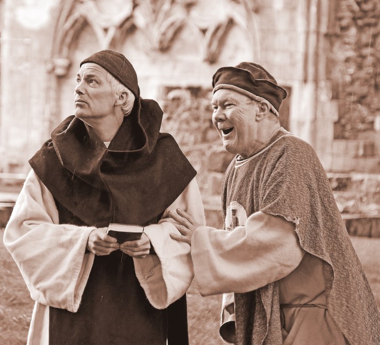 #walkcyclefestival Walk with monks 1